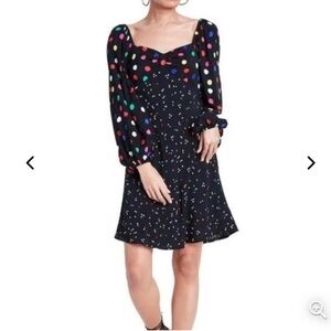 ✨rixo x target black multicolor polka dot dress ✨